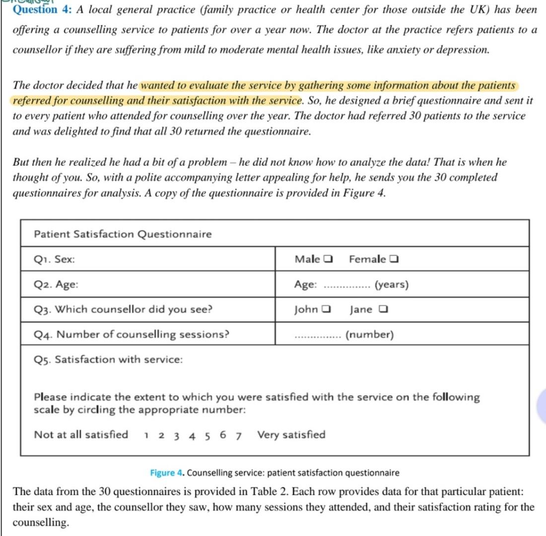 Solved Question 4: A local general practice (family practice | Chegg.com