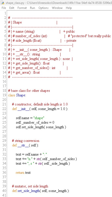Solved You are given the Shape class to be used as a base | Chegg.com