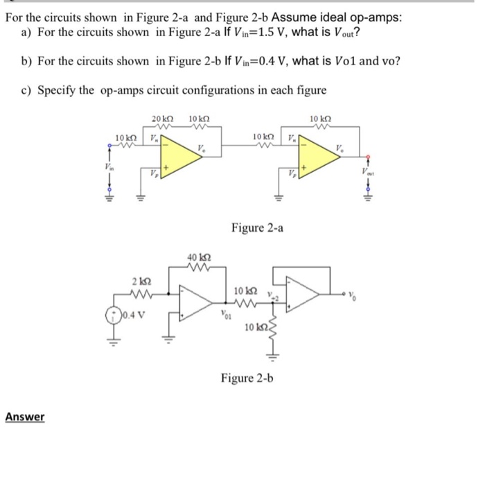 Solved For the circuits shown in Figure 2-a and Figure 2-b | Chegg.com