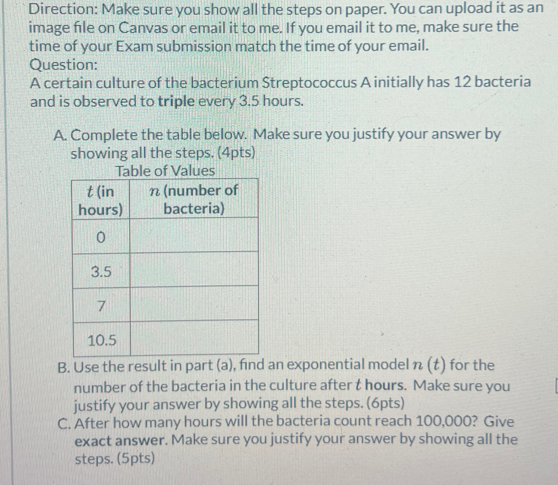 Solved Direction: Make sure you show all the steps on paper. | Chegg.com