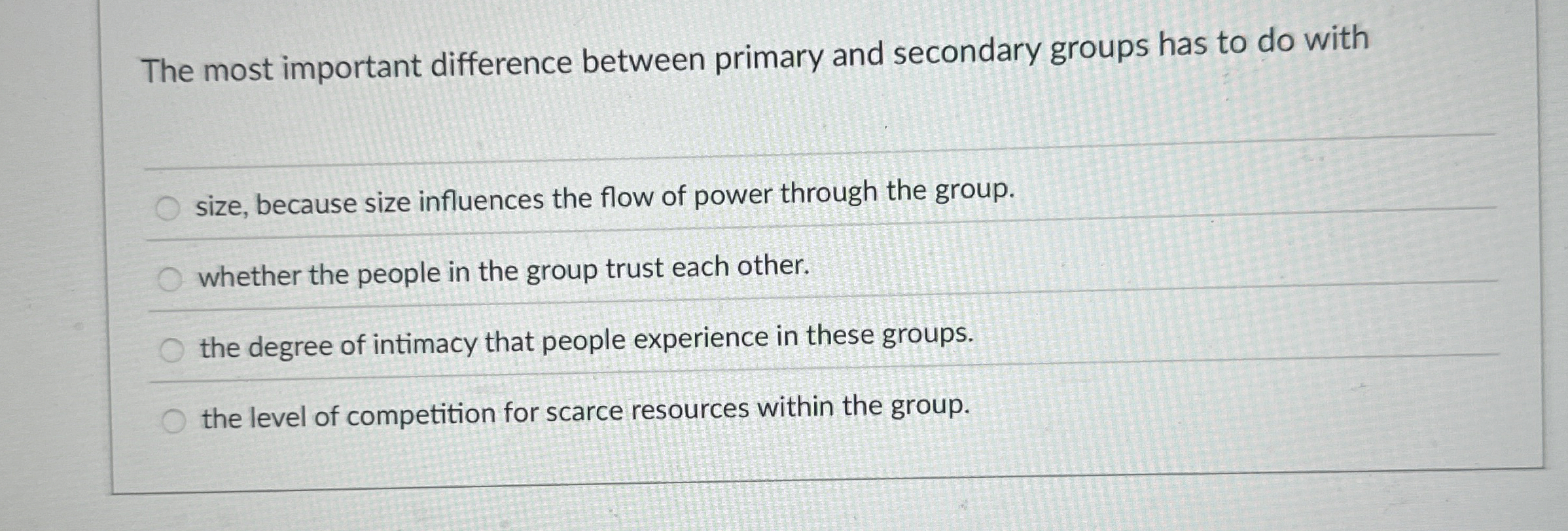 Solved The most important difference between primary and | Chegg.com