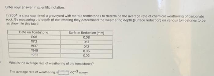 Solved Enter your answer in scientific notation. In 2004, a | Chegg.com