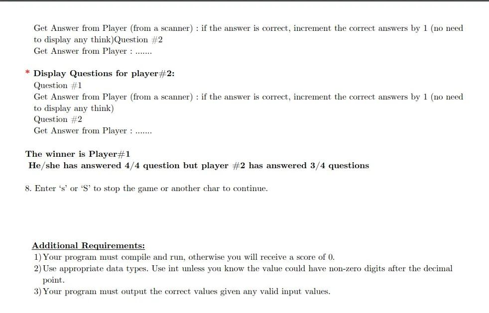 Solved Write a Java program that does the following: Your | Chegg.com