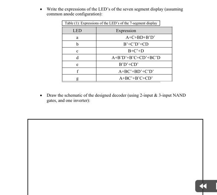 Solved please draw the schematic | Chegg.com