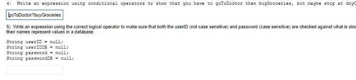 Solved 4) Write an expression using conditional operators to | Chegg.com