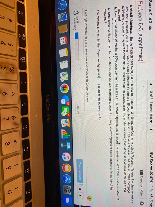 Solved Save Homework: Chapter 8 Homework Score: 0 of 3 pts 3 | Chegg.com