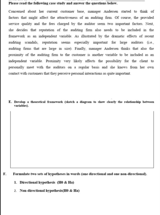 Solved Please read the following case study and answer the | Chegg.com