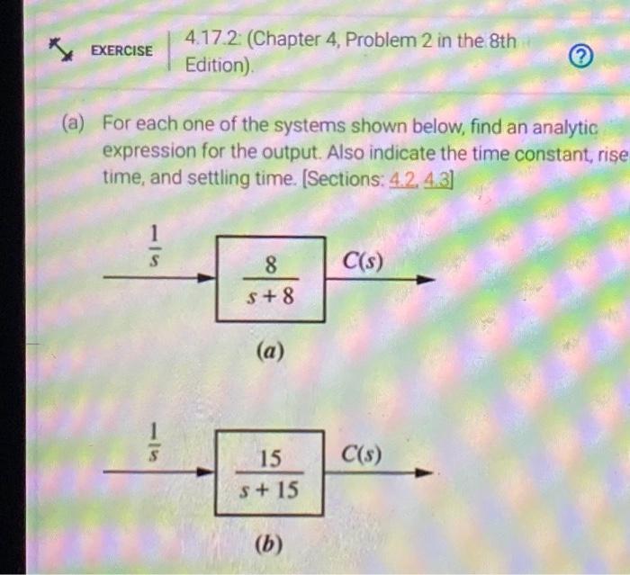 Solved EXERCISE 4.17.2: (Chapter 4, Problem 2 in the 8th | Chegg.com