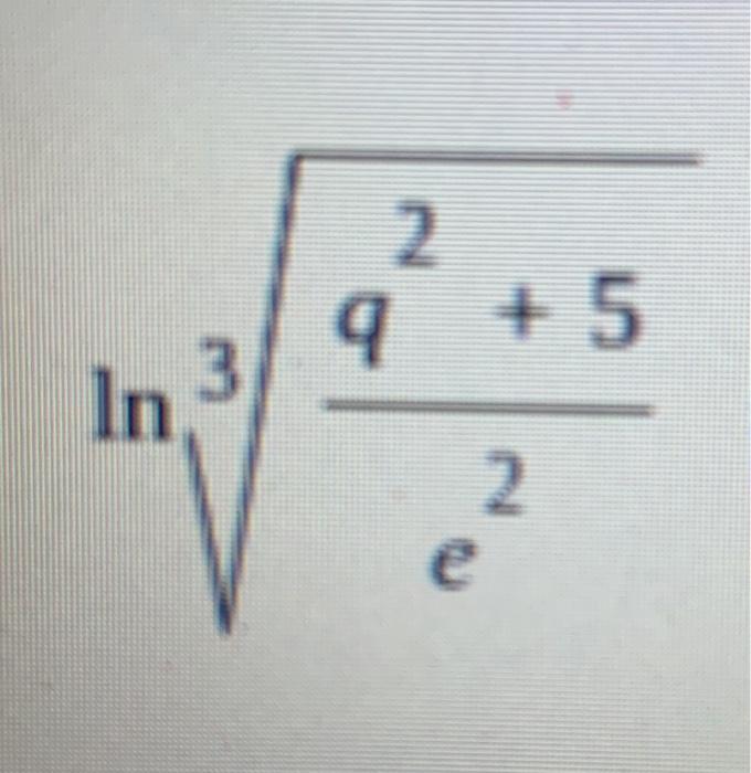 Solved Write the logarithm as a sum or difference of | Chegg.com