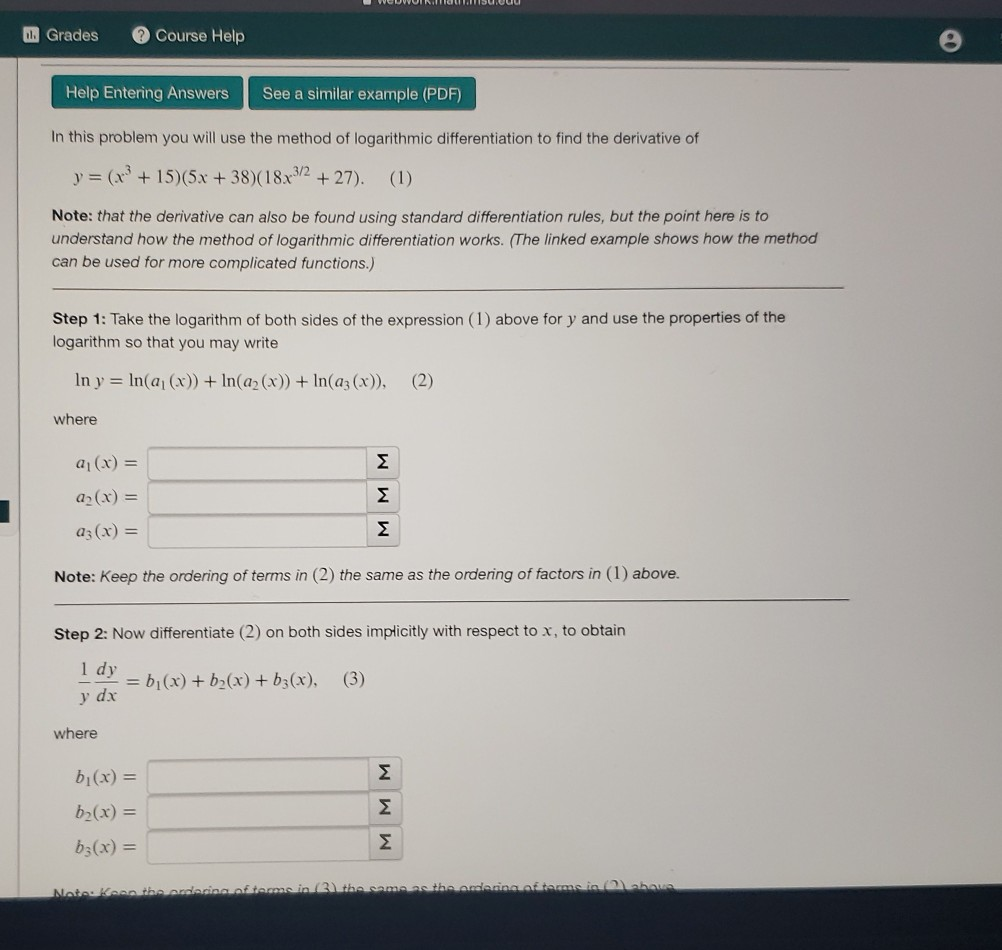 Solved Lso4 Learning 6 2 Natural Log Fcn Problem 18 Prob Chegg Com