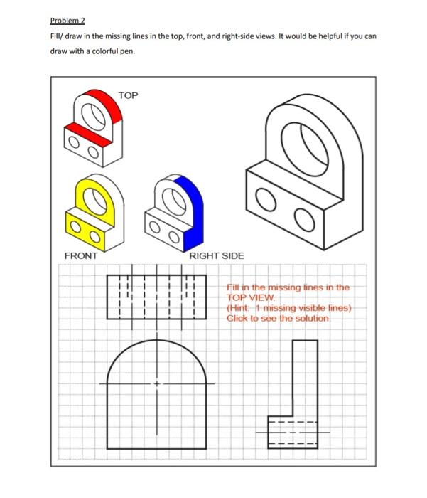 Solved Problem 1 A. Identify The Line Type Of Each Line That | Chegg.com