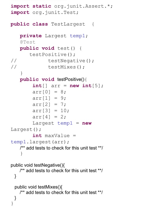 Solved d. Develop and execute the following unit tests for | Chegg.com