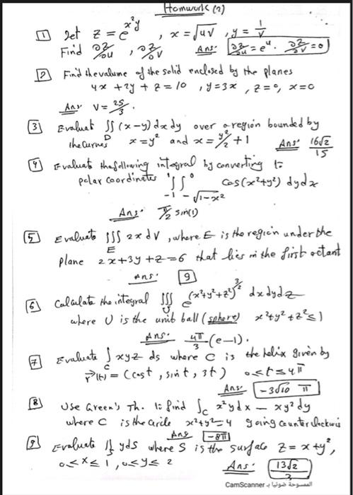 Solved 1 Operatorname Let Z E X 2 Y X Sqrt U Chegg Com