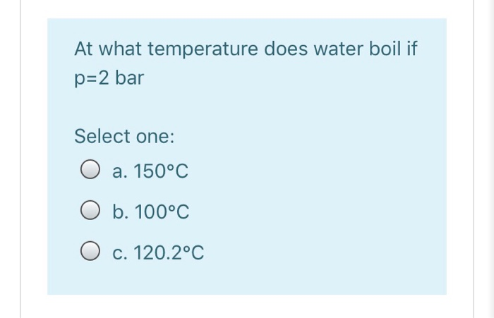What temperature does water boil