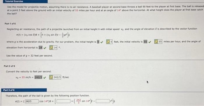 Solved Use the model for projectile motion, assuming there | Chegg.com