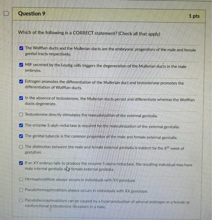 Solved Which of the following is a TRUE statement? (Check | Chegg.com