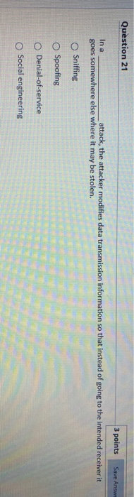 Solved Question 20 3 points Save Answer free, that is | Chegg.com