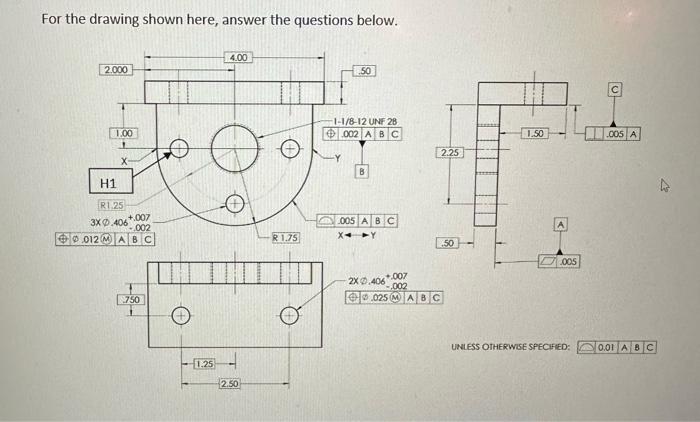 Solved For the drawing shown here, answer the questions | Chegg.com