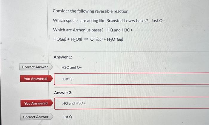 Solved Consider The Following Reversible Reaction. Which | Chegg.com