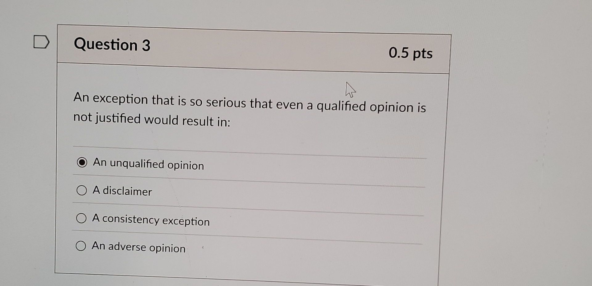 Solved Question 3An exception that is so serious that even a | Chegg.com