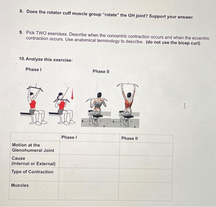 Solved 8. Does the rotator cuff muscle group 