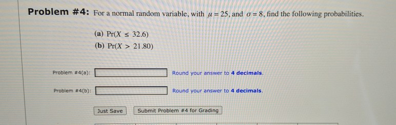 Normal Random Variable Problems Solved Problem #4: For a normal random variable, with u = | Chegg.com