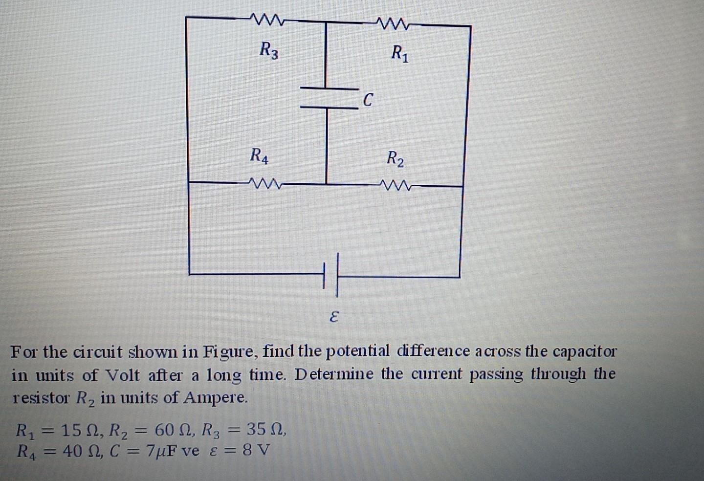 Solved R₃ R1 С RA R2 E For the circuit shown in Figure, find | Chegg.com