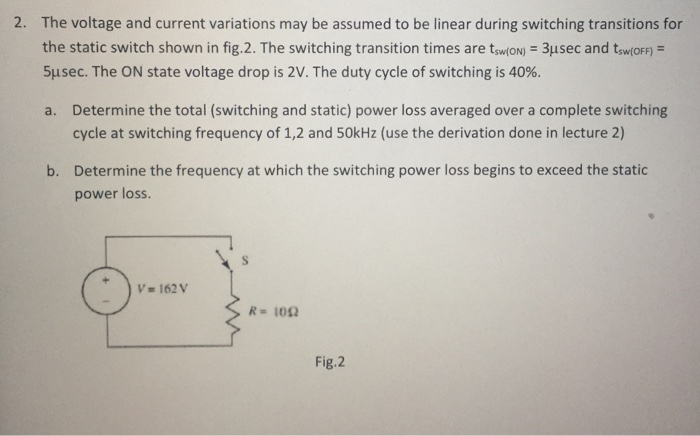 Solved The voltage and current variations may be assumed to | Chegg.com
