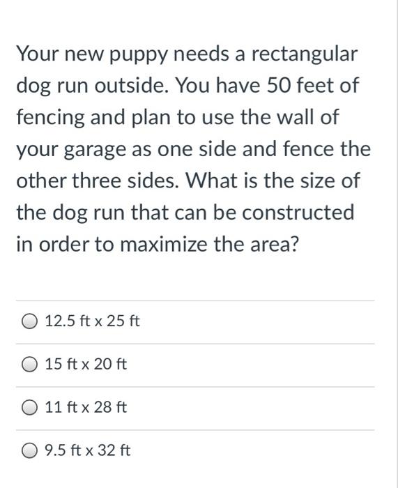 what size dog run do i need