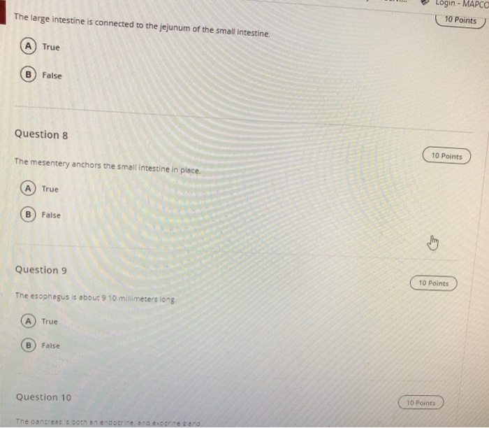 Solved Question 1 The appendix is thought to also have an | Chegg.com