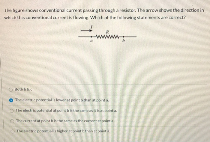 Solved The figure shows conventional current passing through | Chegg.com