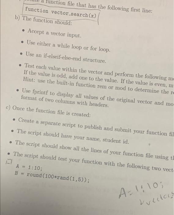 Solved a function file that has the following first line: | Chegg.com