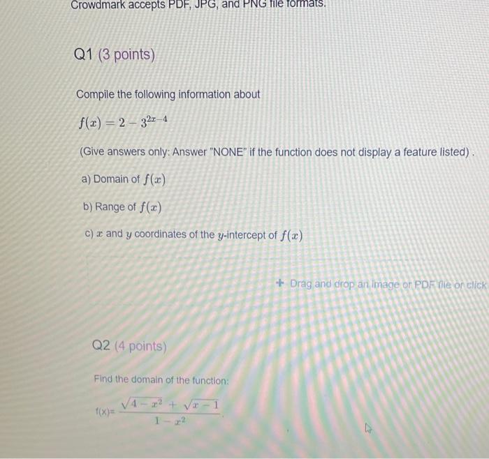 Solved Crowdmark accepts PDF, JPG, and PNG file formats. Q1 | Chegg.com