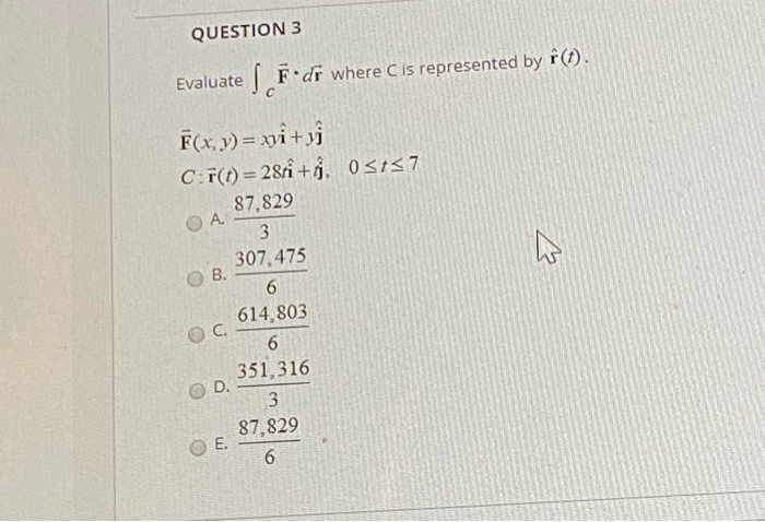 Solved Question 3 Evaluate F Dr Where C Is Represented By Chegg Com