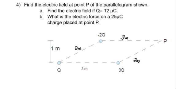 Solved Find the electric field at point P ﻿of the | Chegg.com