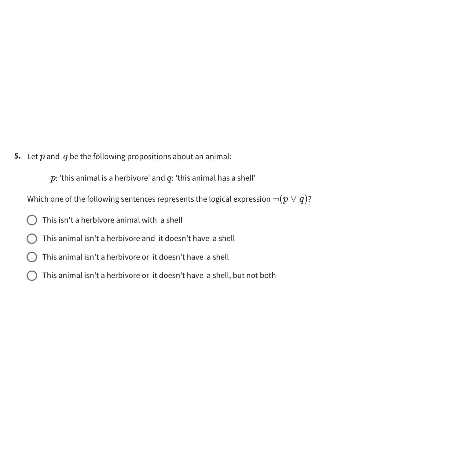 Solved Let P ﻿and Q ﻿be The Following Propositions About An | Chegg.com