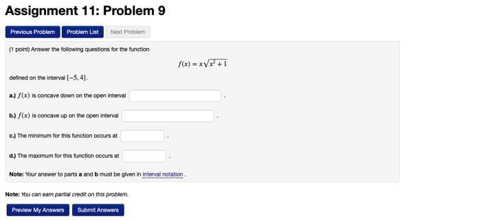 Solved Assignment 11: Problem 9 Previous Problem Probler | Chegg.com