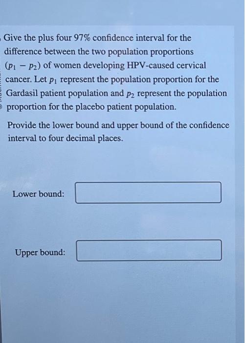 Solved Why should we not use the largesample confidence