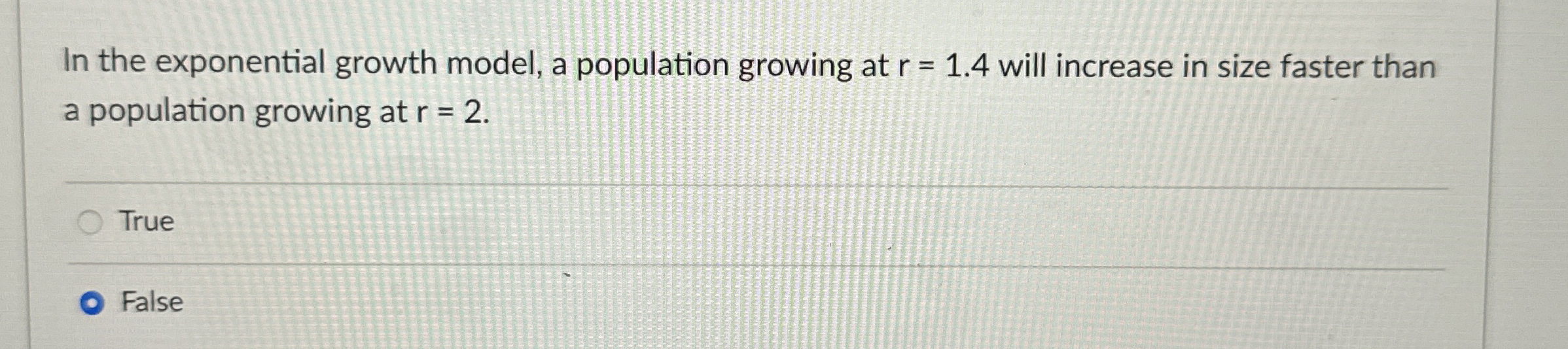 Solved In the exponential growth model, a population growing | Chegg.com