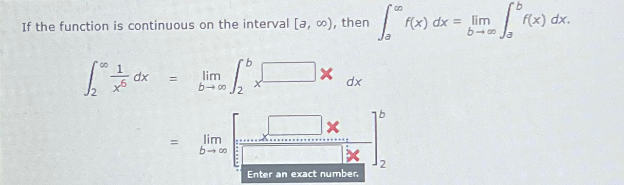 Solved If the function is continuous on the interval [a,∞), | Chegg.com