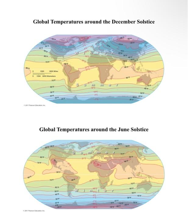 Solved Global Temperatures around the December Solstice | Chegg.com