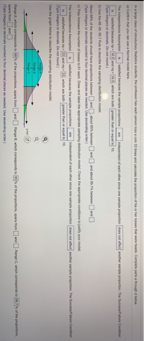 Solved In a large class of introductory Statistics students