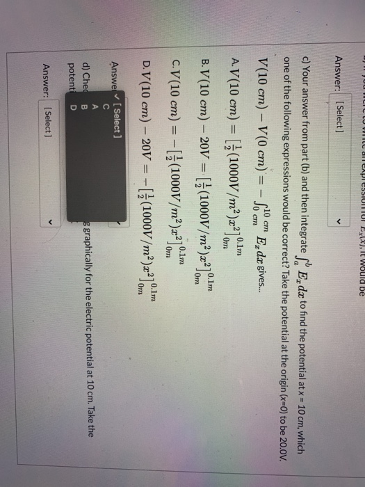 Solved The graph shows the x-component of the electric field | Chegg.com