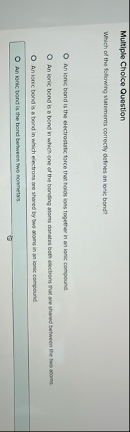 Solved Multiple Choice QuestionWhich of the following | Chegg.com