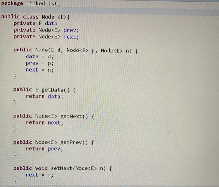 package linkedList; public class DoublyLinkedlist { | Chegg.com