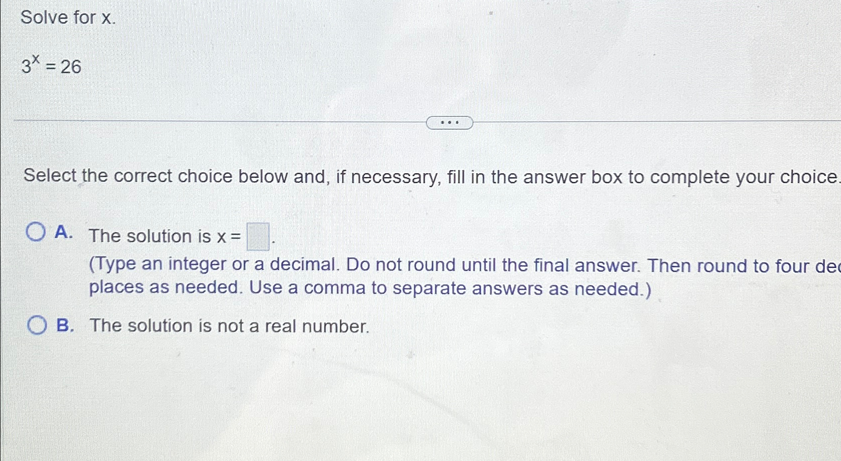 solved-solve-for-x3x-26select-the-correct-choice-below-and-chegg
