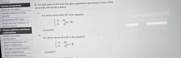 Solved 3. For both parts of this exercise, give a geometric | Chegg.com