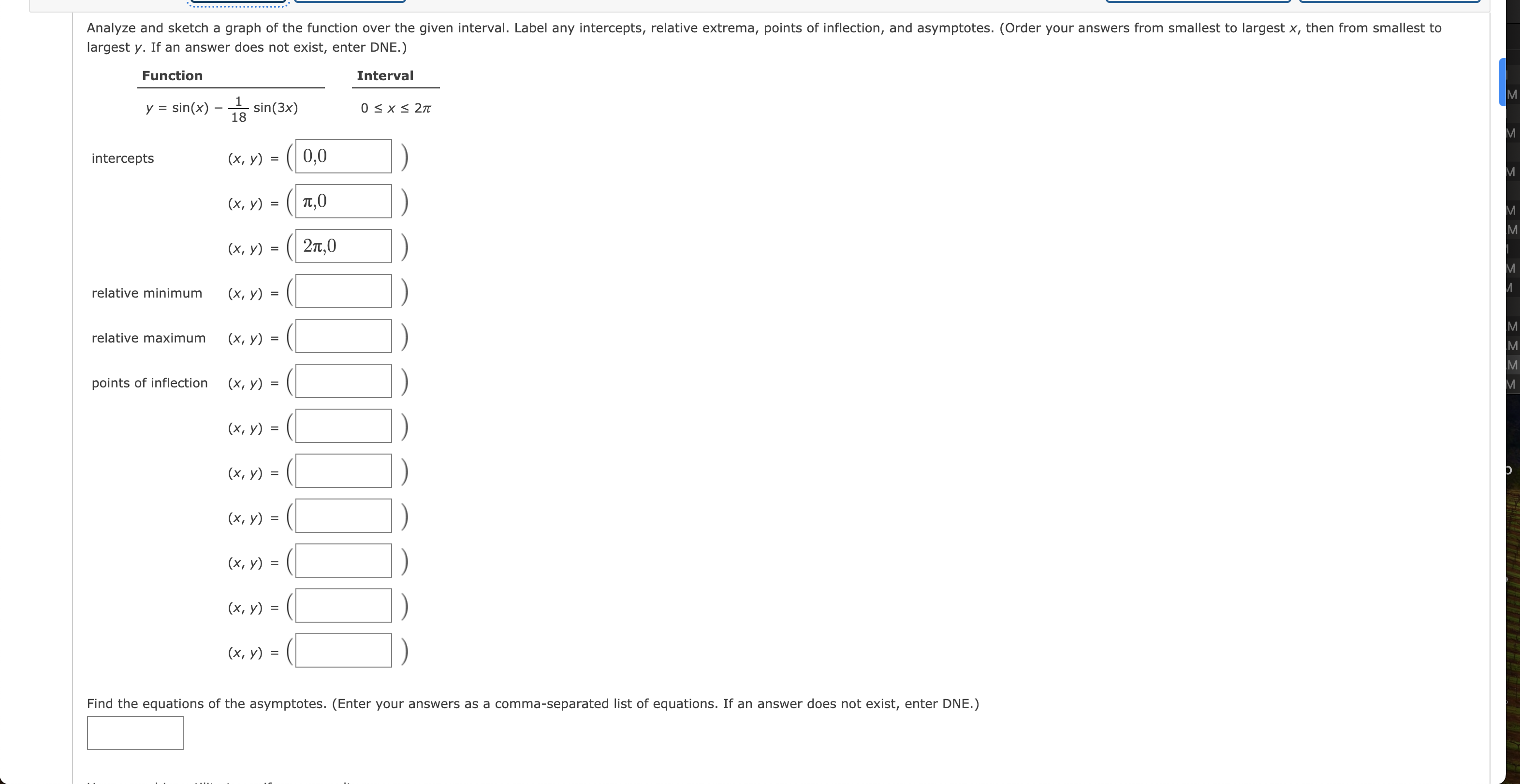 largest y. ﻿If an answer does not exist, enter | Chegg.com