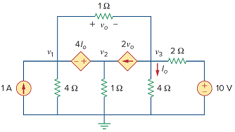 Solved: Find the node voltages for the circuit in Fig. 3.80.Fig ...