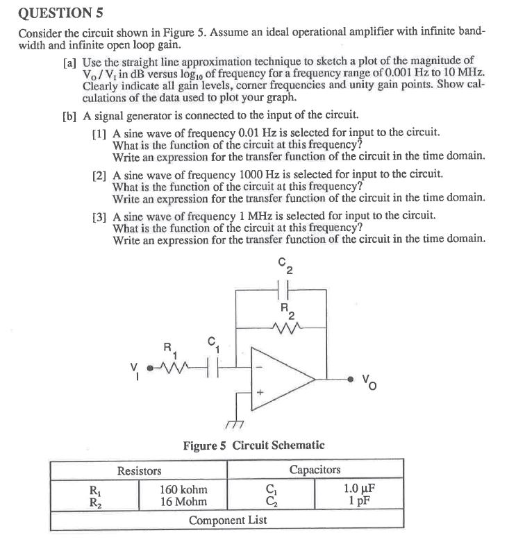 Solved QUESTION 5Consider the circuit shown in Figure 5. | Chegg.com